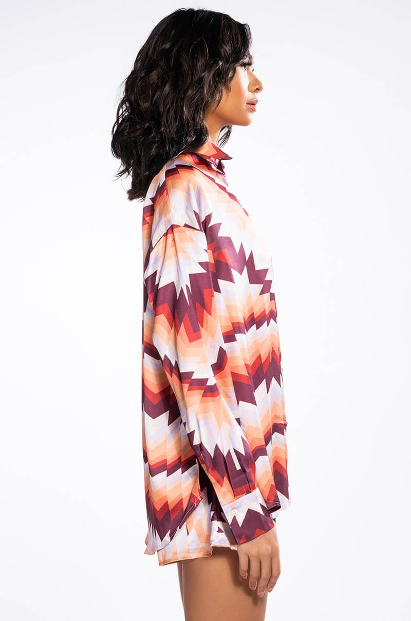 ADVENTURER LOSE FITTED BUTTON UP AND SHORTS SET