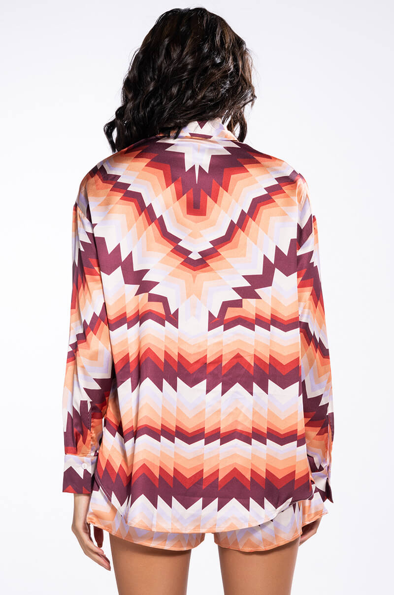 ADVENTURER LOSE FITTED BUTTON UP AND SHORTS SET