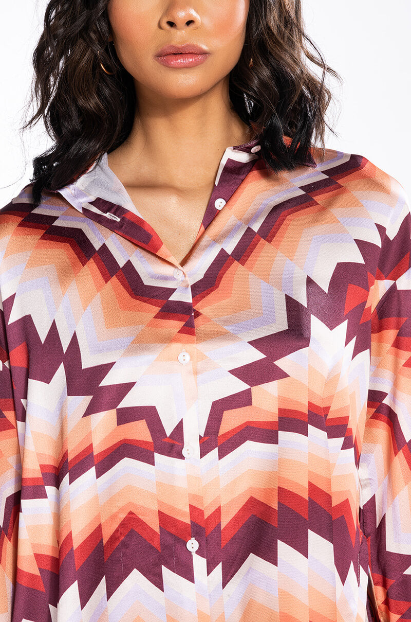 ADVENTURER LOSE FITTED BUTTON UP AND SHORTS SET