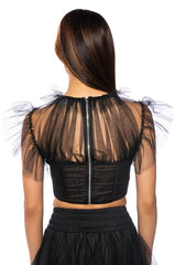 AGE OF CHIVALRY TULLE TURTLENECK CORSET