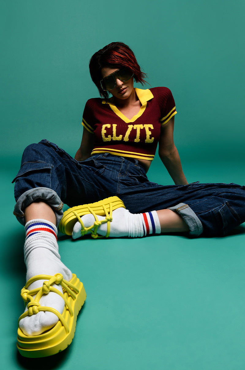 AGGIE HIGH RISE DENIM CARGO PANTS