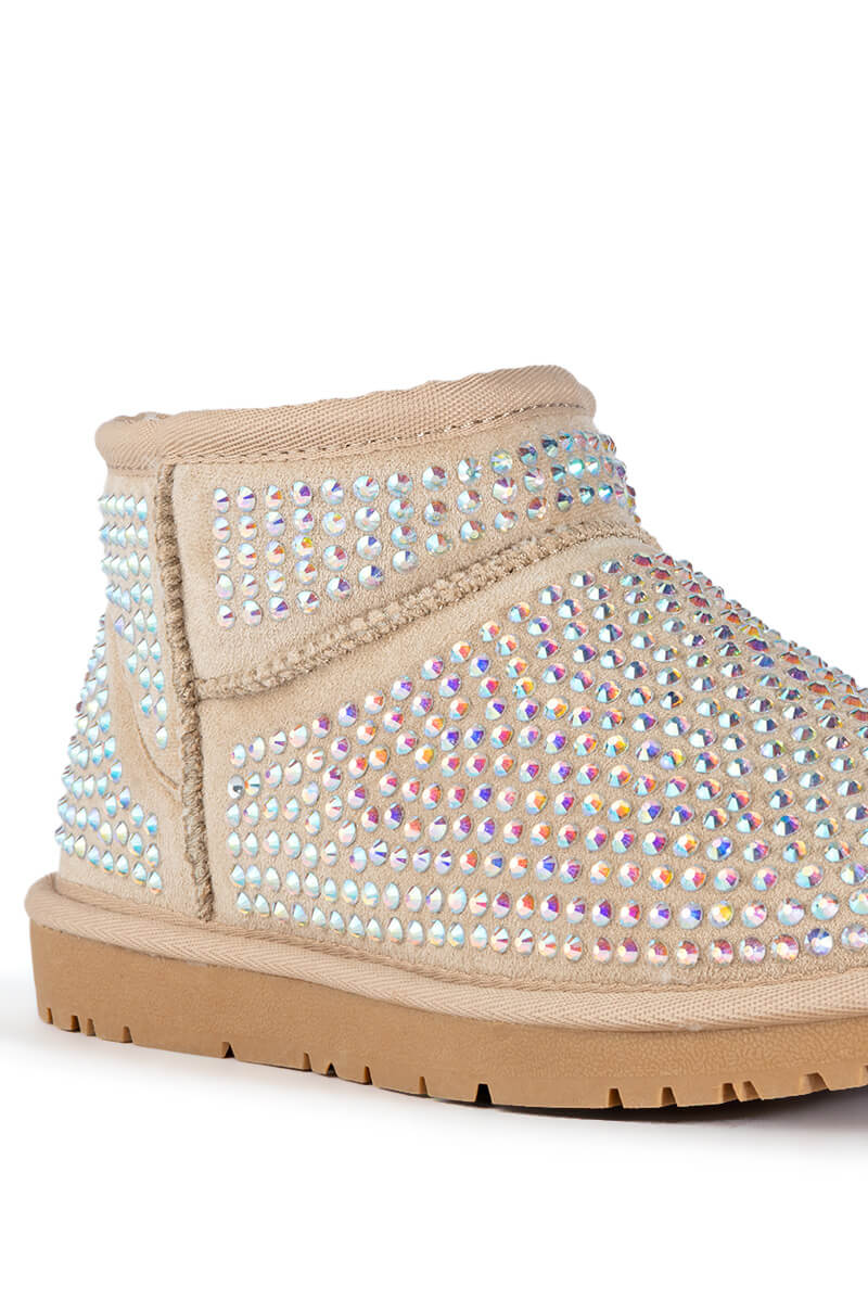 AKIRA FAIRYSTALE BLING BOOTIE IN NUDE