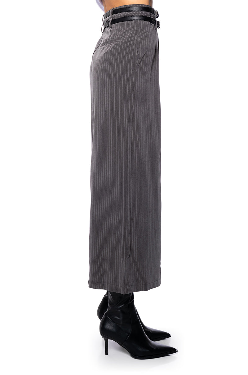 ALINA PINSTRIPE MAXI SKIRT
