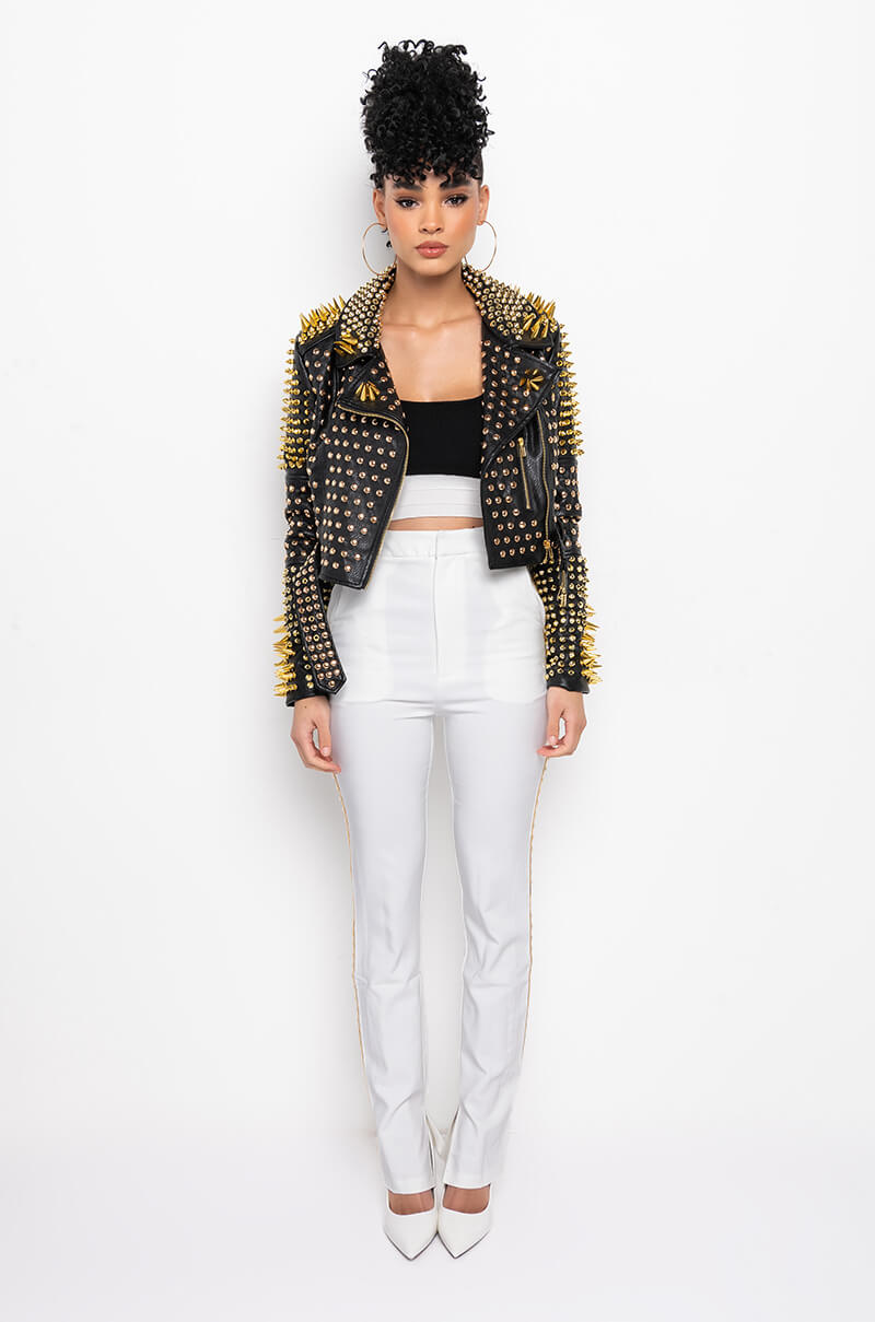 ALL ABOUT PEARLS HIGH RISE TROUSER