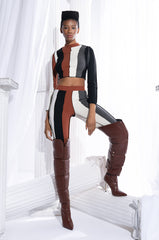 ALL DAY CONTRAST TRIM TURTLENECK TEE