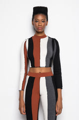 ALL DAY CONTRAST TRIM TURTLENECK TEE