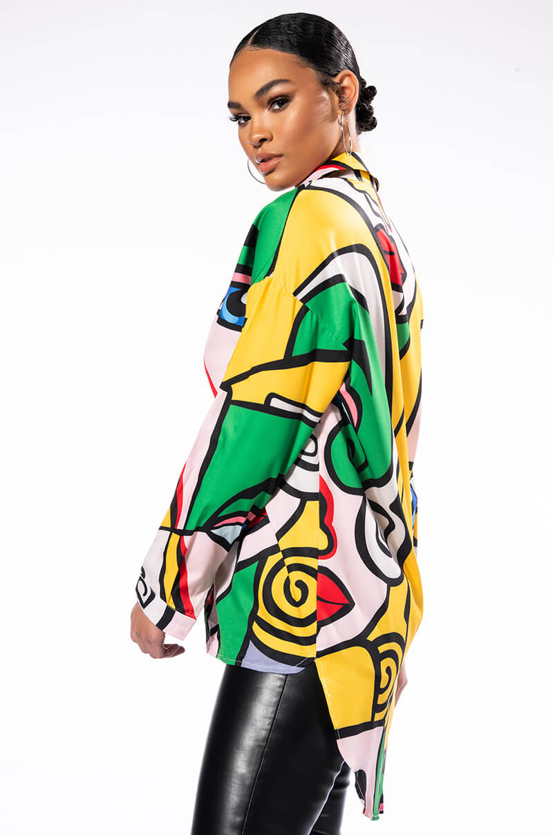 ALL EYES ON YOU BUTTON DOWN DRESS