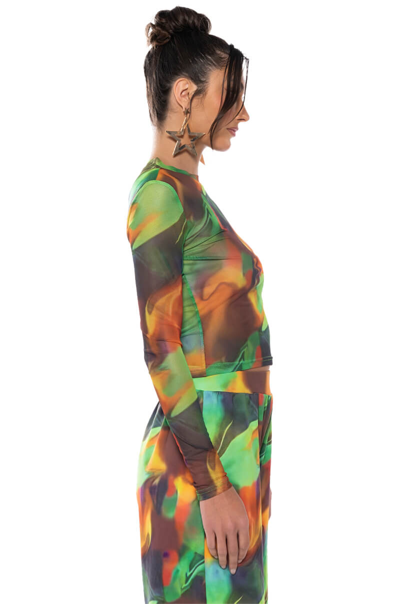 ALL NATURAL MESH LONG SLEEVE