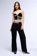 ALL NIGHT DREAM WOVEN WIDE LEG TROUSER