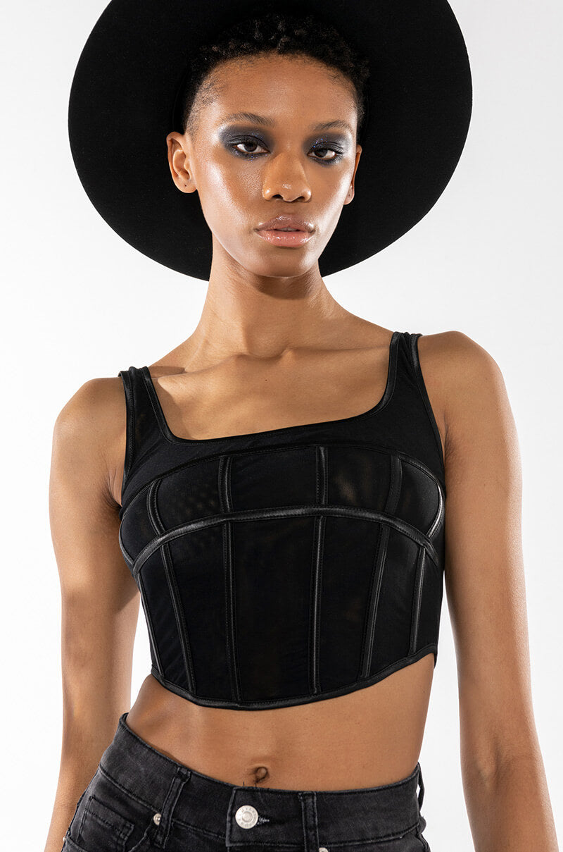 ALL ON ME CORSET TOP