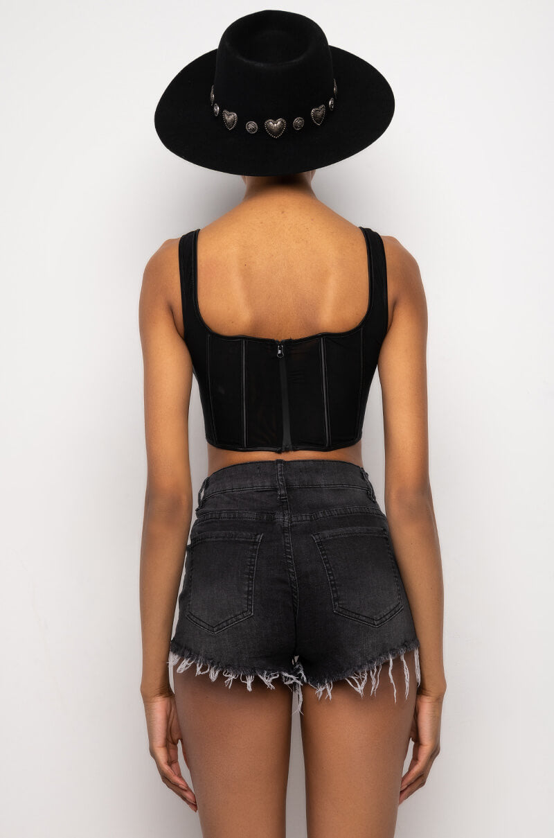 ALL ON ME CORSET TOP