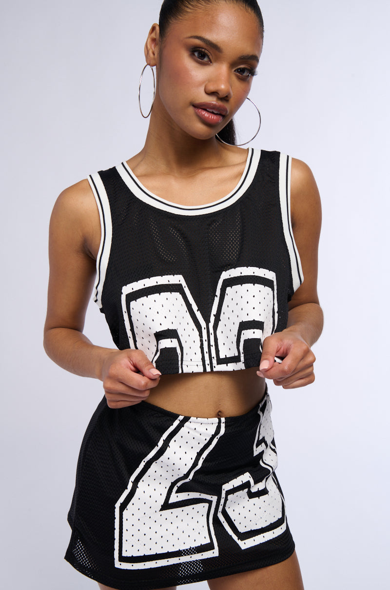 ALL STAR PLAYER CROPPED JERSEY TANK