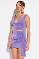 ALL THE GOOD THINGS SLINKY MINI SKIRT