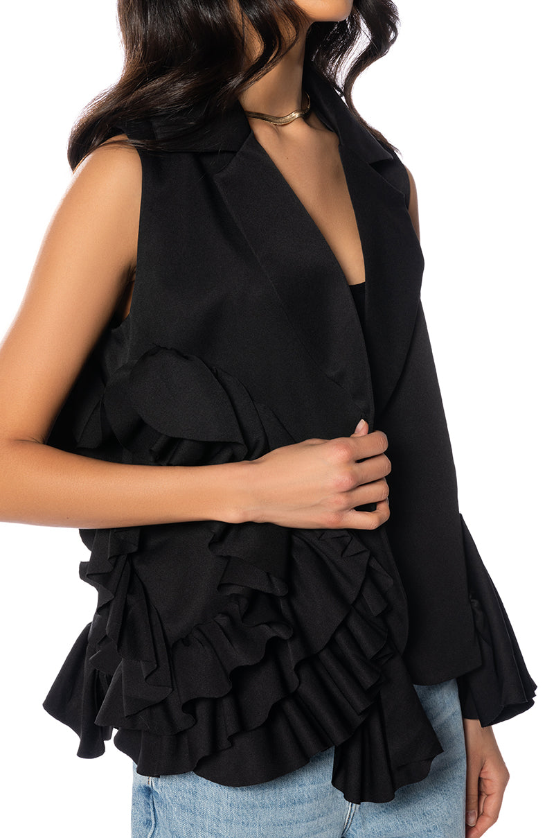 ALL THE RUFFLE VEST
