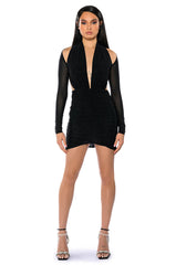ALWAYS FOR YOU RUCHED MINI DRESS