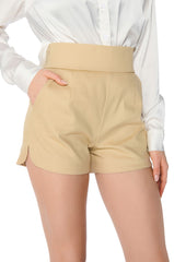 AMMO X AKIRA BIG BOOTY HIGH WAIST SHORT IN KHAKI