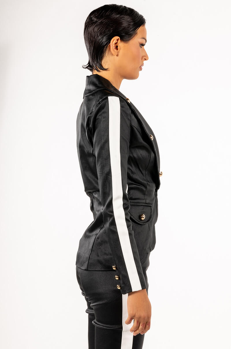 AMMO X AKIRA PLEATHER BLAZER