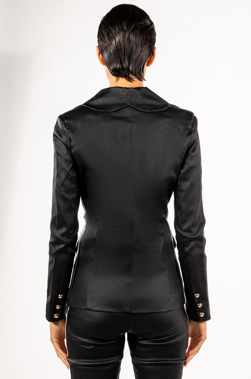 AMMO X AKIRA PLEATHER BLAZER