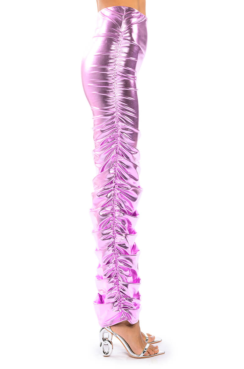 ANGEL ENERGY METALLIC MIDI SKIRT