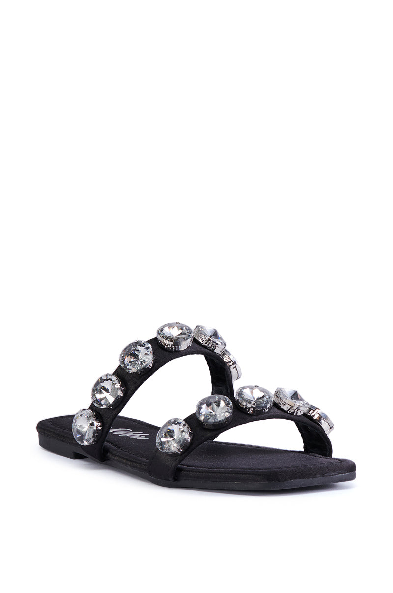 ANNICE BLACK GEM EMBELLISHED SANDAL