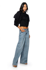 ANNIKA STATEMENT SLEEVE TOP