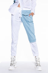 ANYTIME ANYWHERE DENIM PATCH JOGGER