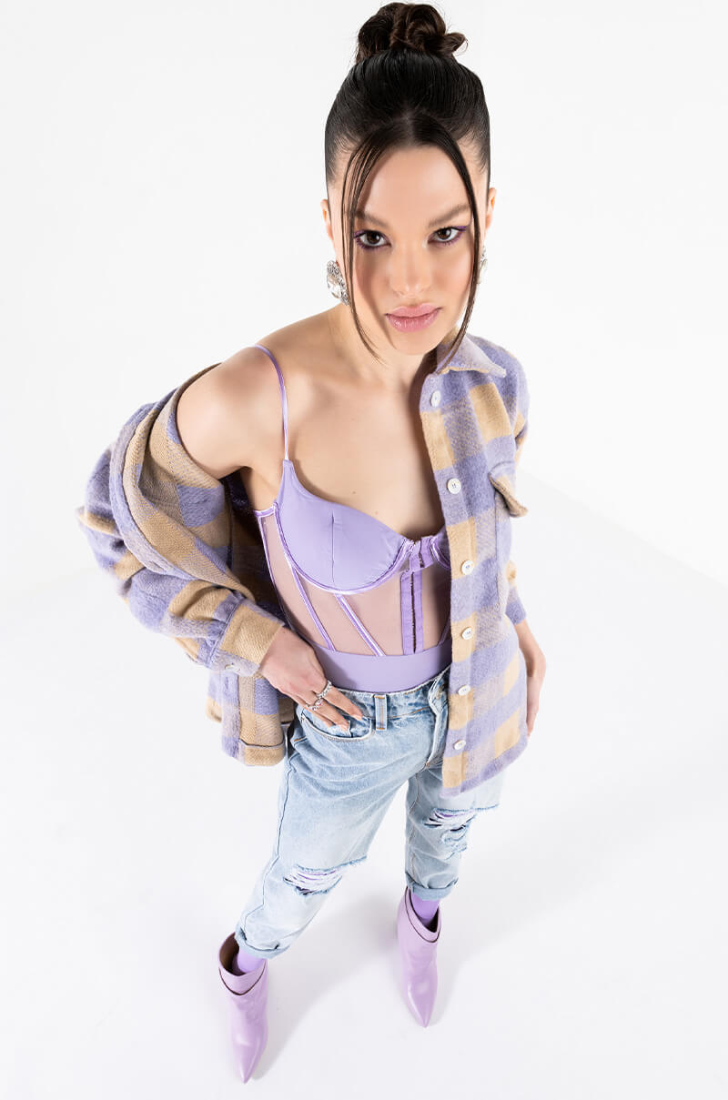 ARRIVEDERCI ACID WASH HIGH RISE DISTRESSED MOM JEANS