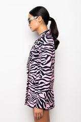 AS IF ZEBRA BOYFRIEND BLAZER