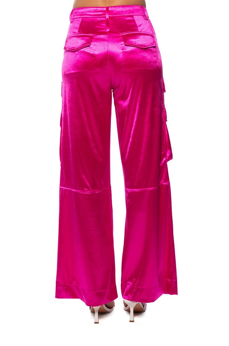 ASTRA WIDE LEG CARGO IN PINK
