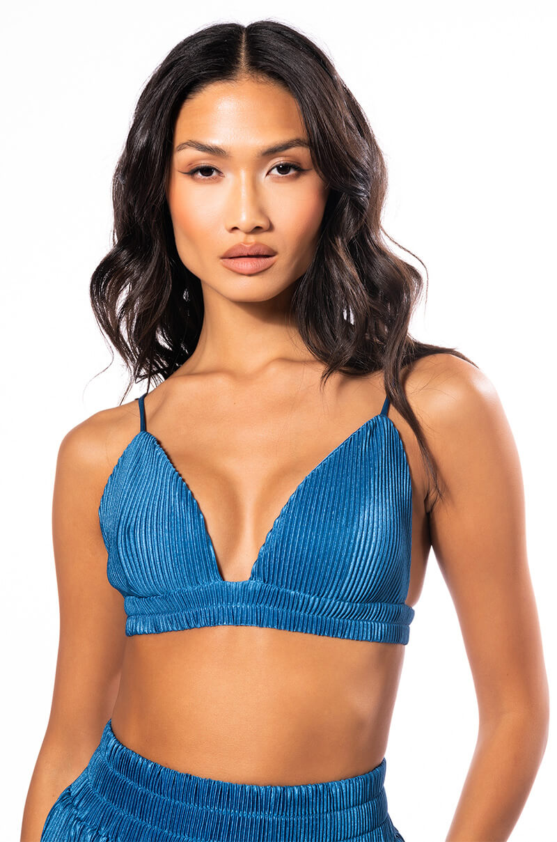 ASTRID PLEATED BRALETTE