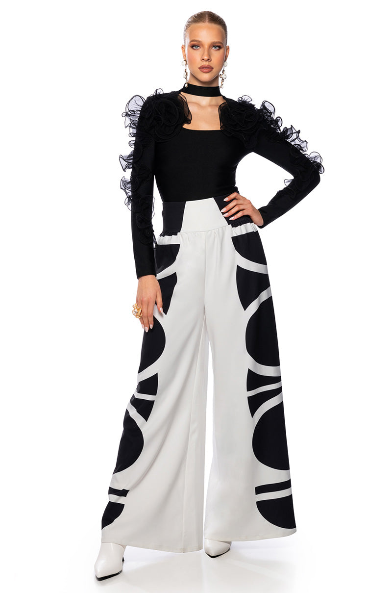 AT THE VILLA PALAZZO BANDED PANT