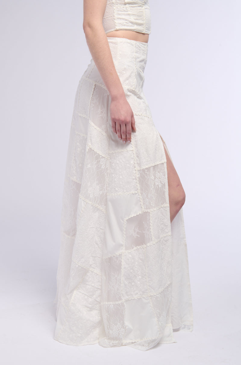 AURA PATCHWORK MAXI SKIRT
