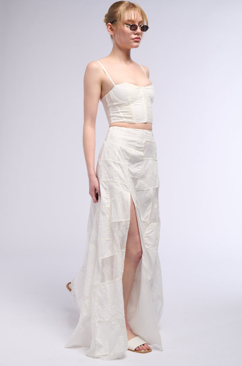 AURA PATCHWORK MAXI SKIRT