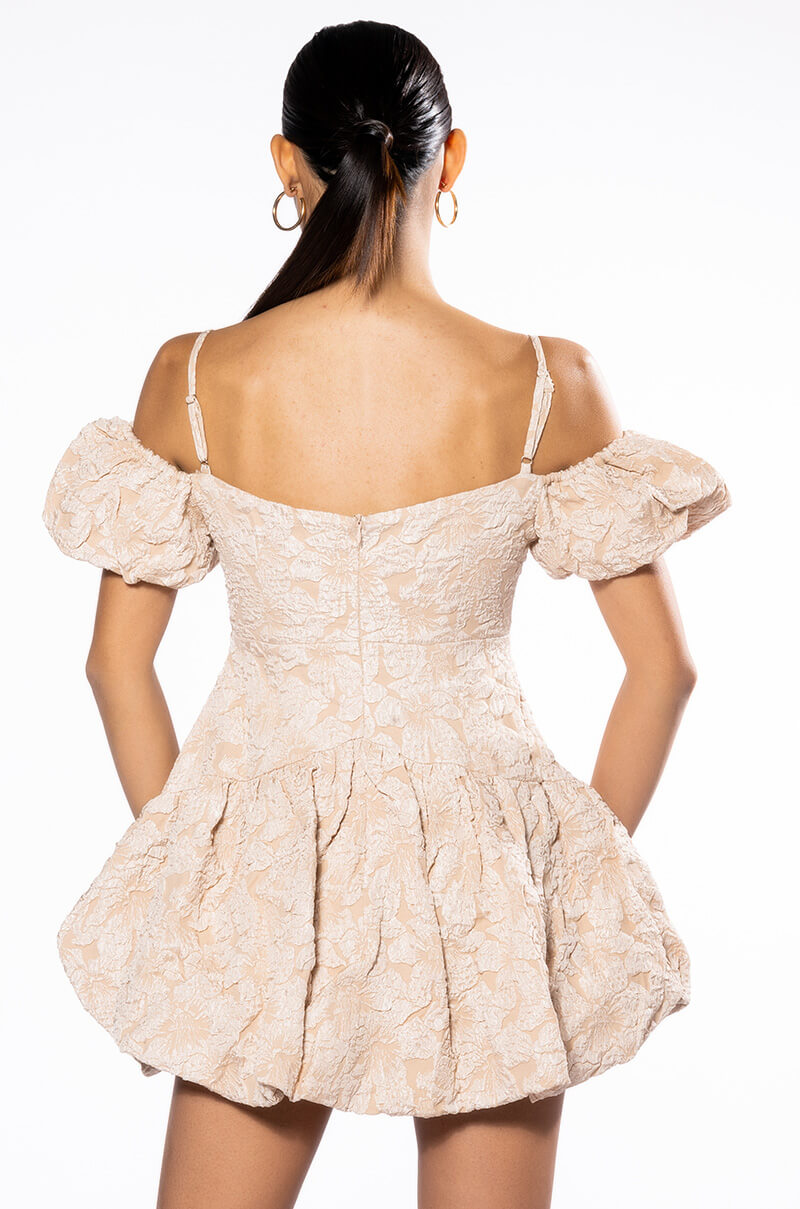 AURORA CAP SLEEVE MINI DRESS