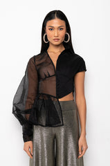 AVANT GUARDED ASYMMETRICAL BLOUSE