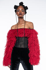 AWARD WINNER MULTI RUFFLE BODYSUIT