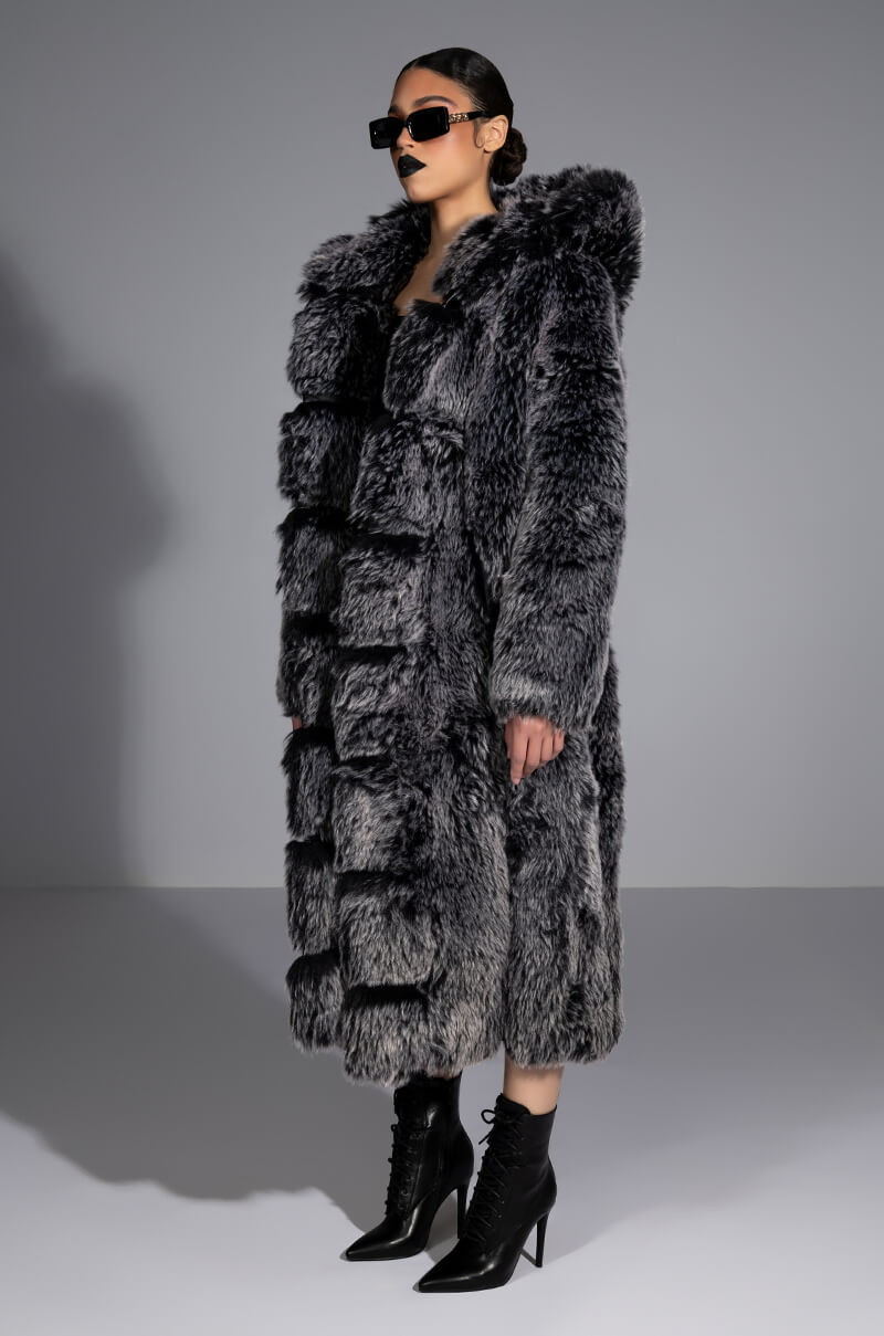 ALL THAT FAUX FUR LONG COAT