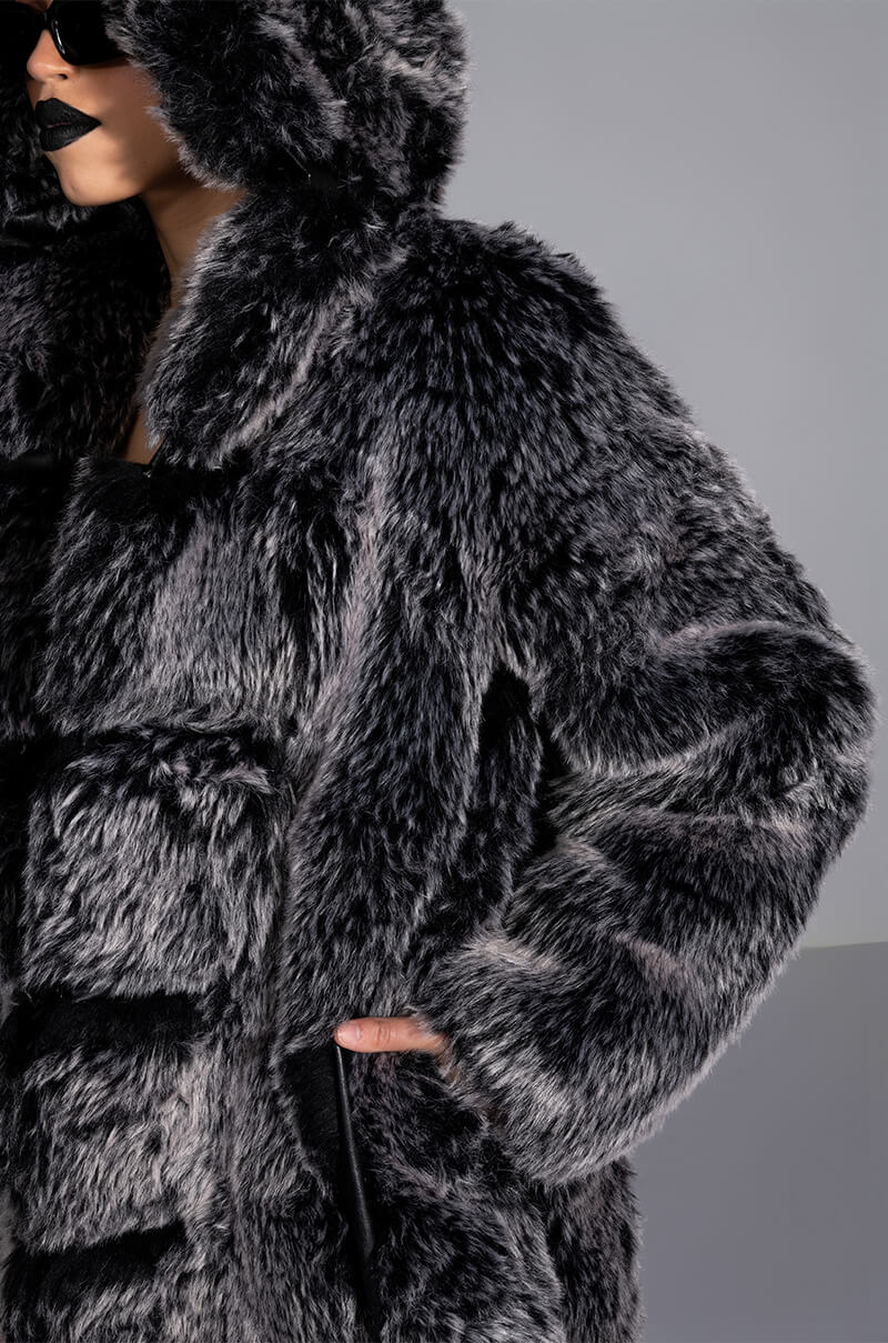 ALL THAT FAUX FUR LONG COAT