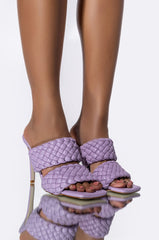 AZALEA WANG ALL YOUR LOVE STILETTO SANDAL IN PURPLE