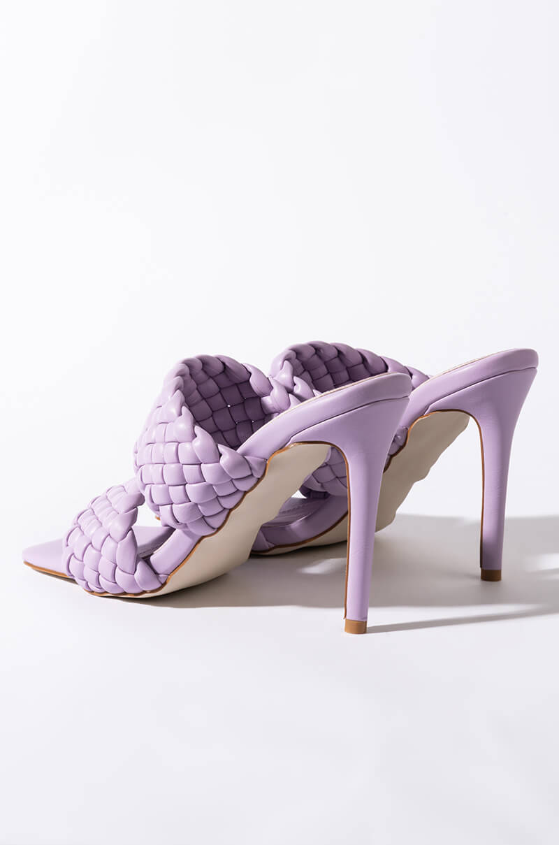AZALEA WANG ALL YOUR LOVE STILETTO SANDAL IN PURPLE