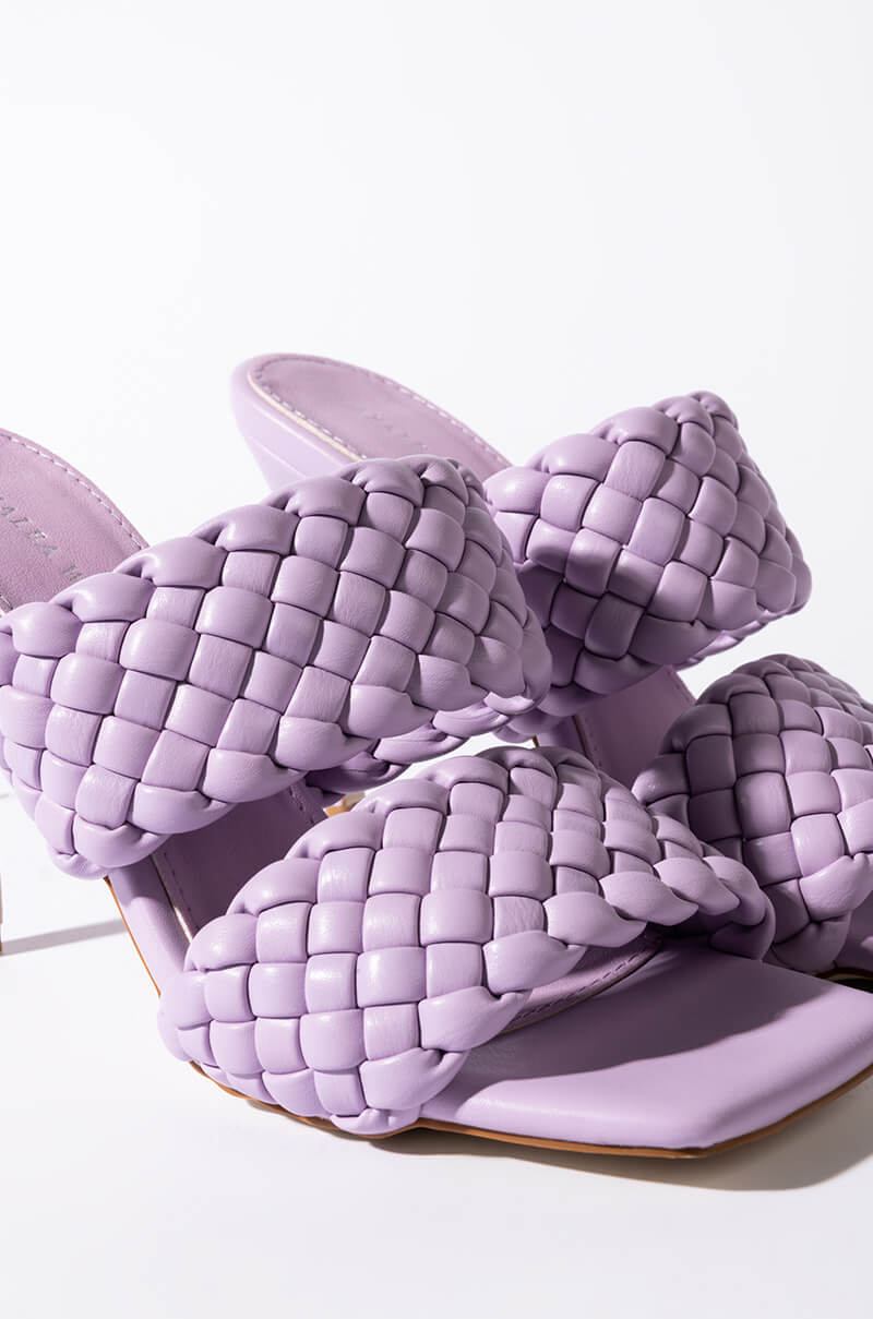 AZALEA WANG ALL YOUR LOVE STILETTO SANDAL IN PURPLE