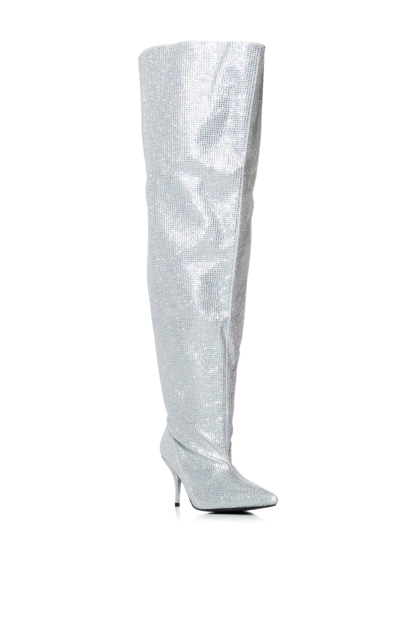 AZALEA WANG AMBY SILVER BUCKET BOOT