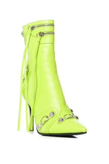 AZALEA WANG BROOKLYN GREEN BOOTIE