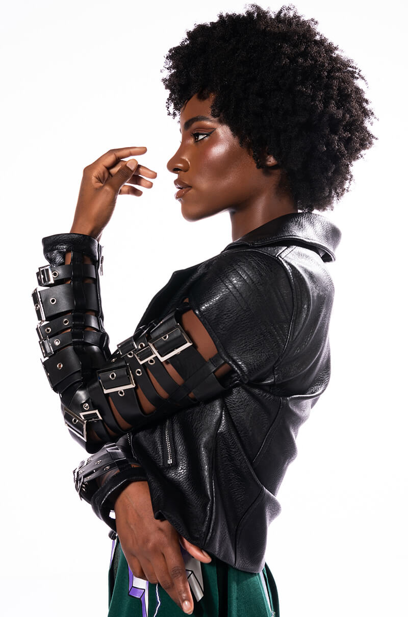 AZALEA WANG BUCKLE UP MOTO JACKET