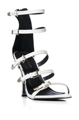 AZALEA WANG CADA STILETTO SANDAL IN WHITE
