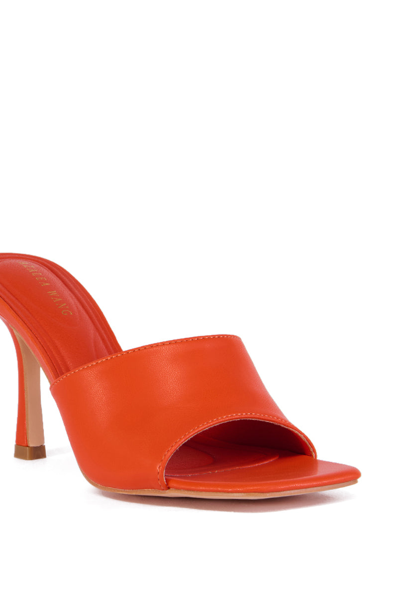 AZALEA WANG CAMILO ORANGE SLIP ON SANDAL