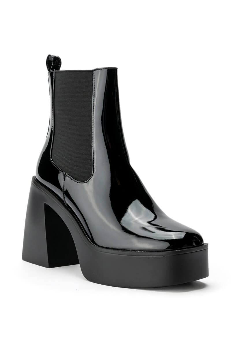 AZALEA WANG CHERRY CHUNKY BOOTIE IN BLACK