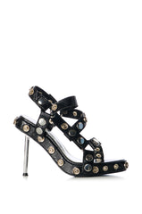 AZALEA WANG CIRCE BLACK STILETTO SANDAL
