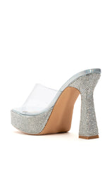 AZALEA WANG CLASSY OPHELIA SILVER SANDAL