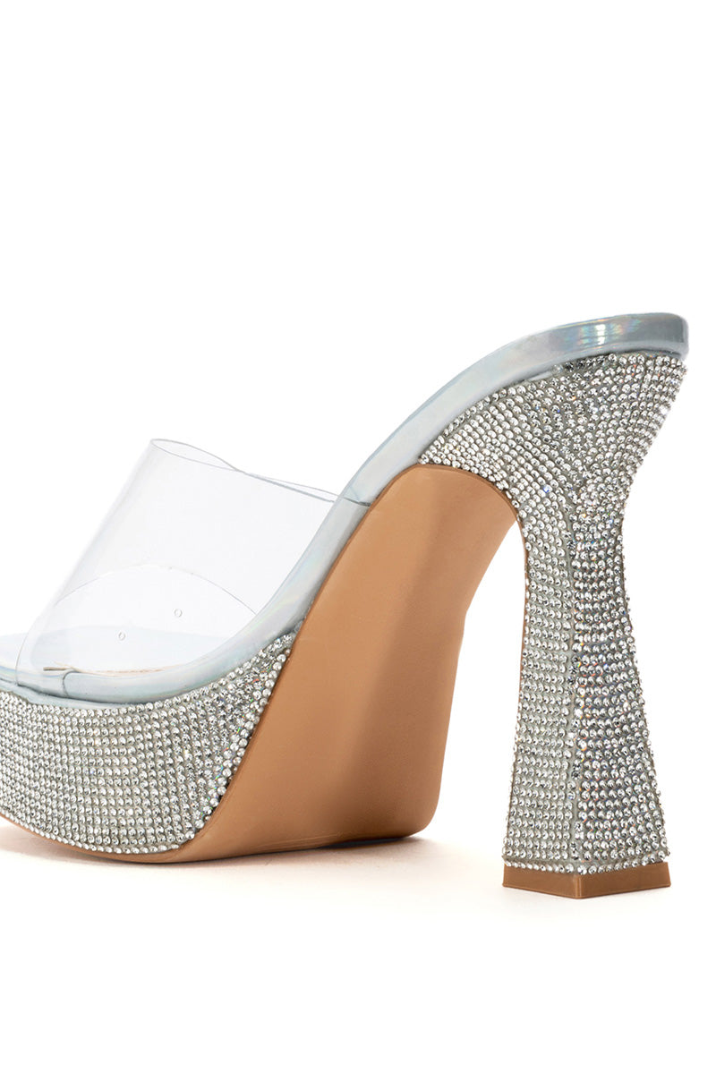 AZALEA WANG CLASSY OPHELIA SILVER SANDAL